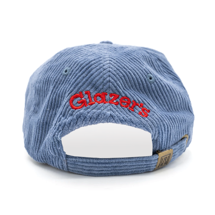 Glazer's Bird Corduroy Dad Hat - Slate Blue