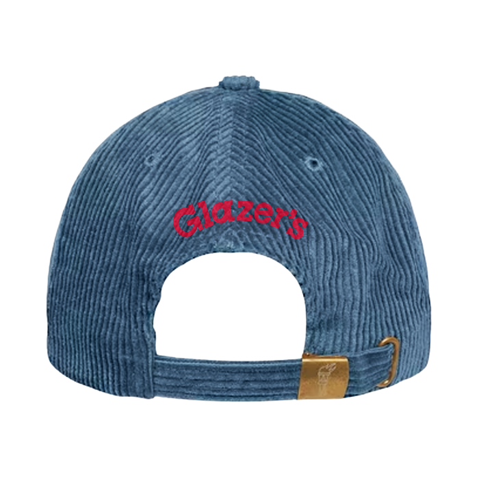 Glazer's Bird Corduroy Dad Hat - Slate Blue