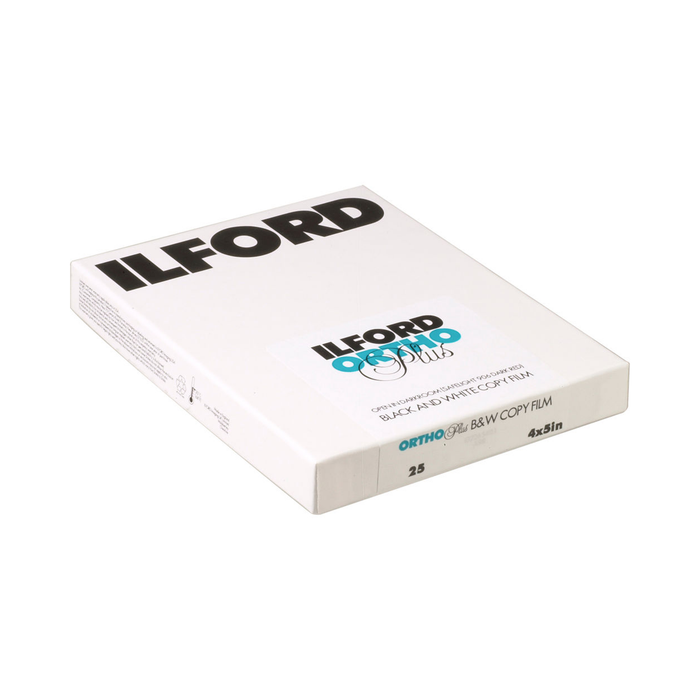 Ilford Ortho Plus 80 Black & White Negative - 4x5" Film, 25 Sheets