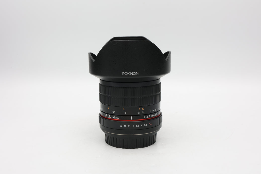 Used Rokinon 14mm F2.8 CAF (VG)