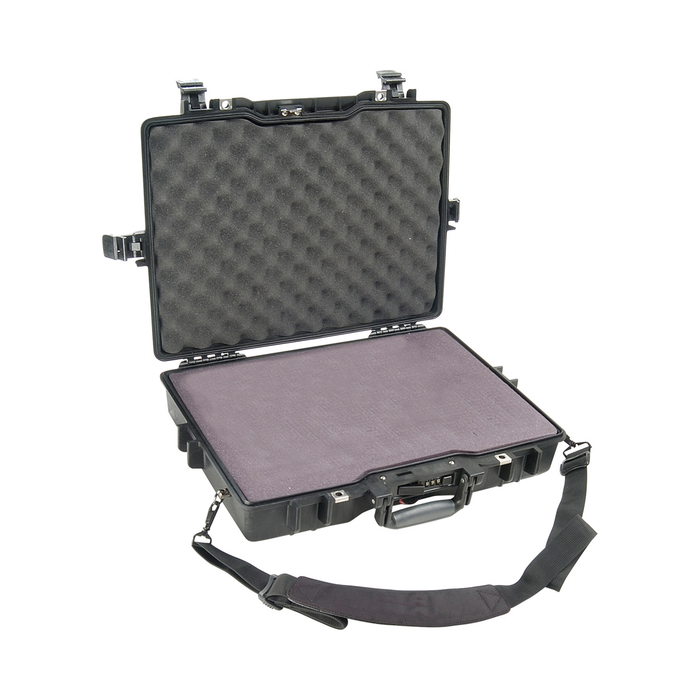 Pelican 1495 Protector Laptop Case with Pick-N-Pluck Foam & Lid Foam - Black