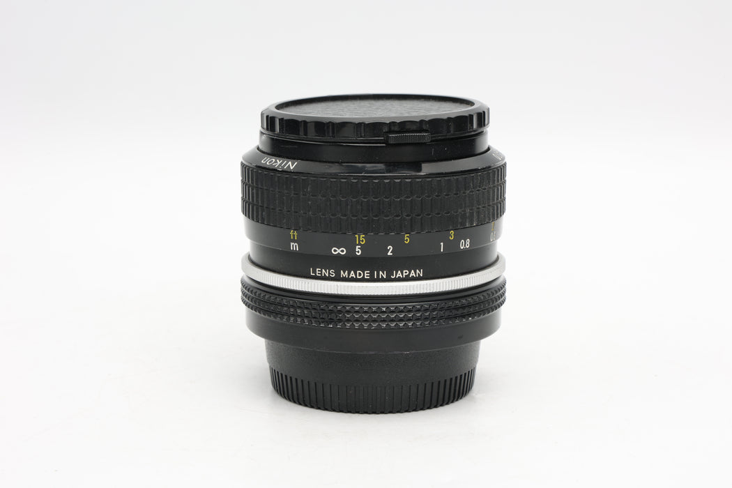 Used Nikon 28mm F3.5 Non AI (F) Scratch Front Element and bent filter ring
