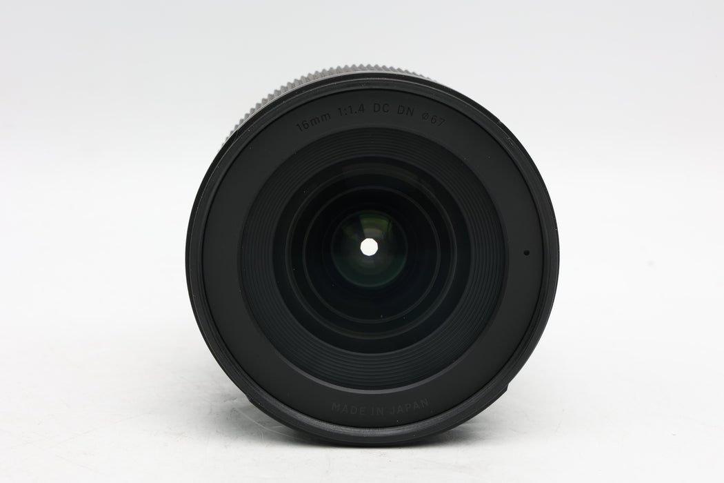 Used Sigma 16mm f1.4 DC Sony (VG)