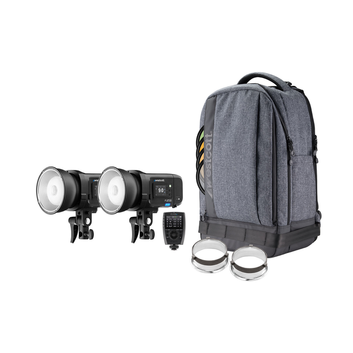 Westcott FJ250 Strobe 2-Light Backpack Kit with FJ-X3 Sony Wireless Trigger