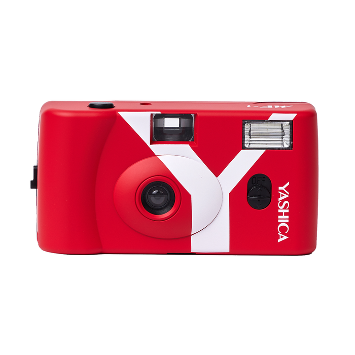 Yashica MF-1Y Snapshot Art 35mm Film Camera - Red