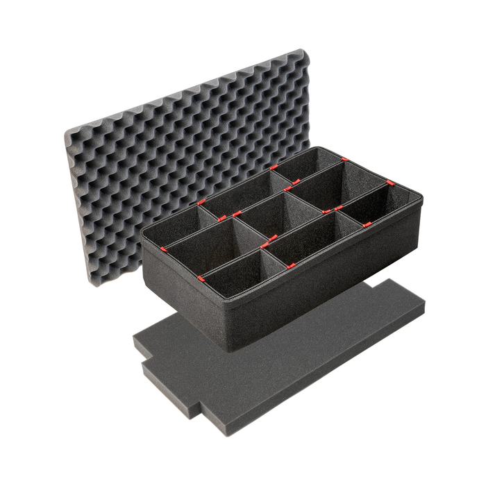 Pelican 1595 Air Case with TrekPak Dividers & Lid Foam - Black