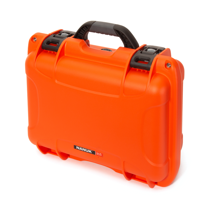 Nanuk 915 Medium-Series Protective Case with Cubed Foam & Lid Foam - Orange
