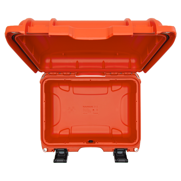 Nanuk 915 Medium-Series Protective Case with Cubed Foam & Lid Foam - Orange