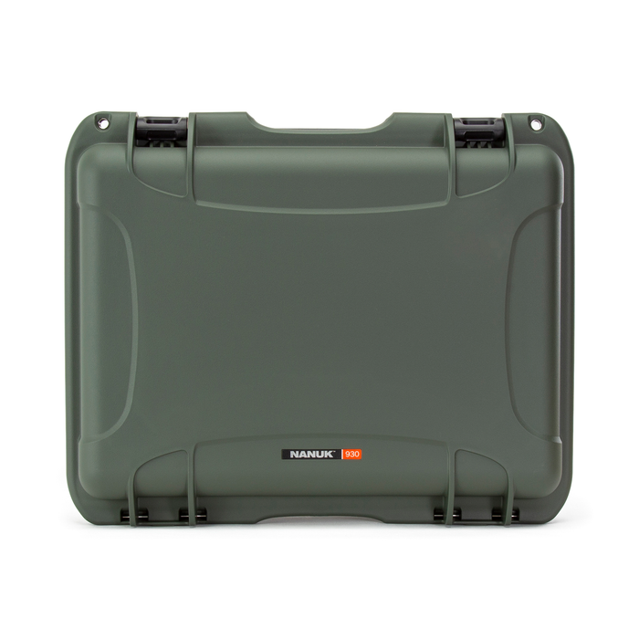 Nanuk 930 Medium-Series Protective Case with Cubed Foam & Lid Foam - Olive