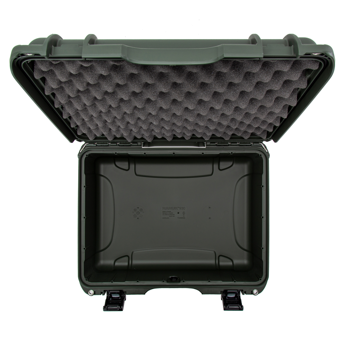 Nanuk 930 Medium-Series Protective Case with Cubed Foam & Lid Foam - Olive