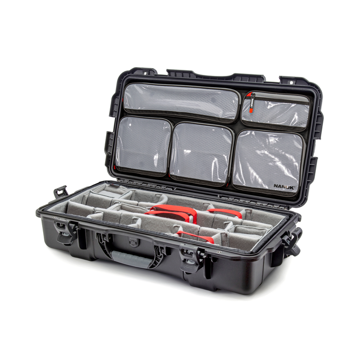 Nanuk 980 Medium-Series Pro Photo Kit Protective Case with Padded Dividers & Lid Organizer - Black