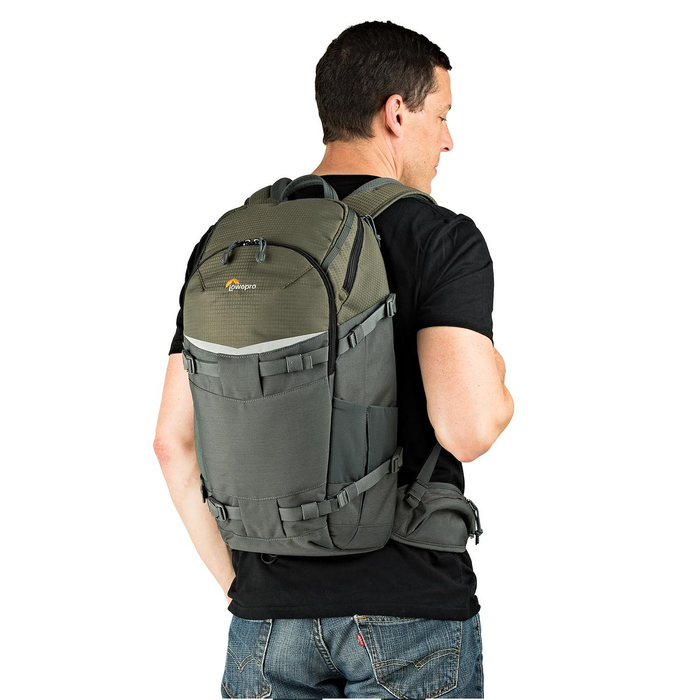 LowePro Flipside Trek 350 AW 17L Backpack - Gray/Dark Green