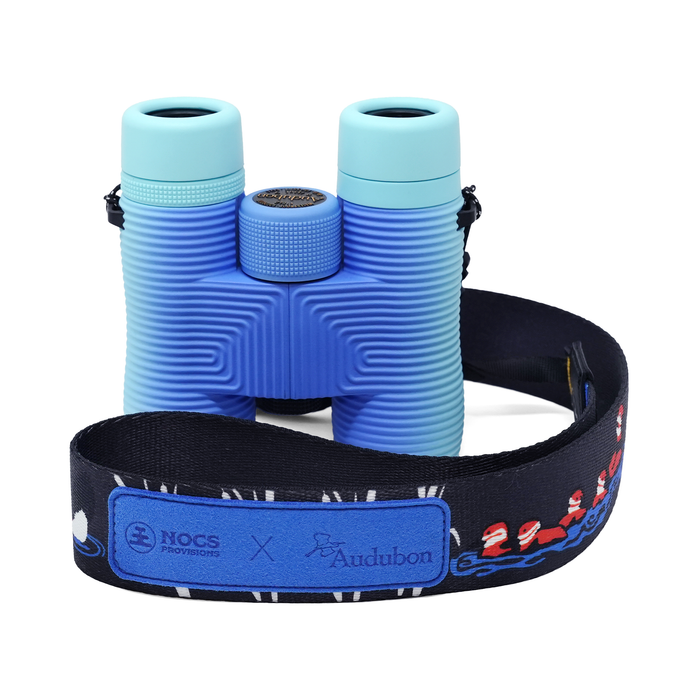 Nocs Provisions x Audubon Field Issue 8x32 Waterproof Binoculars Bundle with Strap - Audubon Ruddy Duck (Limited-Edition)