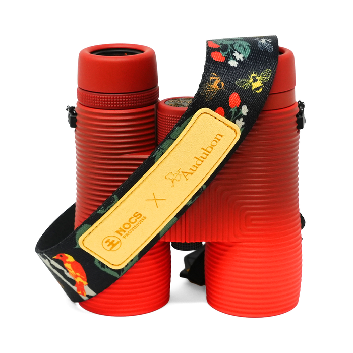 Nocs Provisions x Audubon Pro Issue 8x42 Waterproof Binoculars Bundle with Strap - Audubon Summer Tanager (Limited-Edition)
