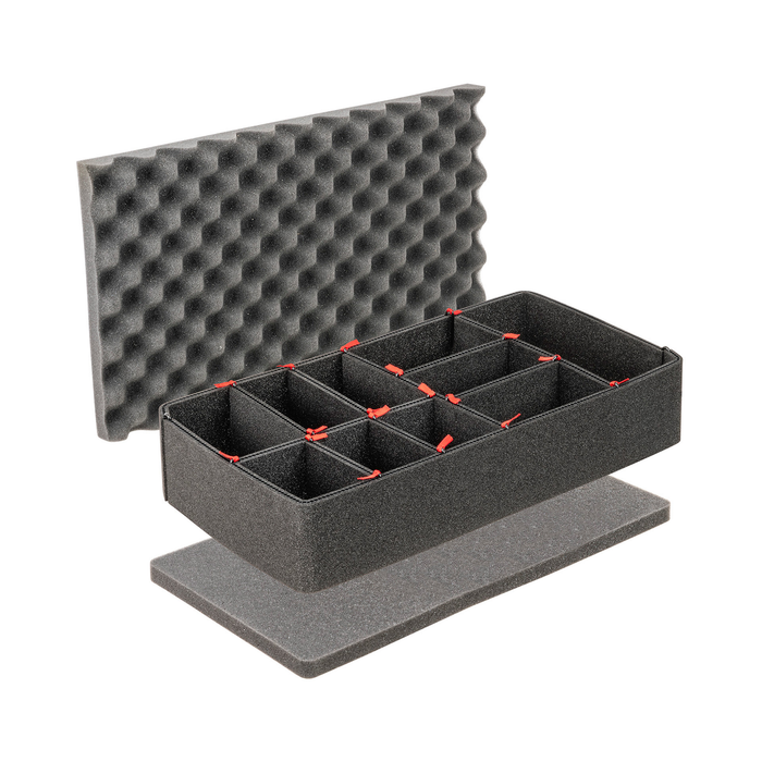 Pelican 1525 Air Case with TrekPak Dividers & Lid Foam - Black