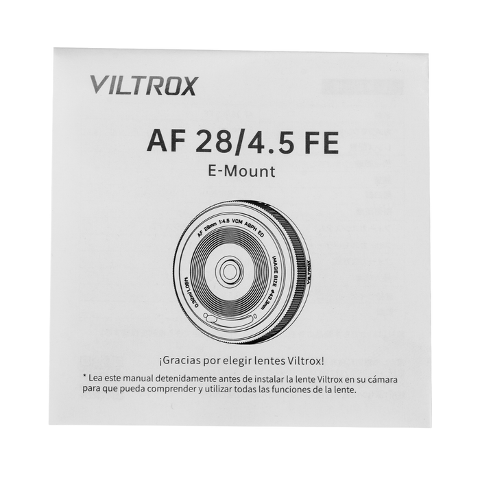 Viltrox AF 28mm f/4.5 Lens for Sony FE-Mount