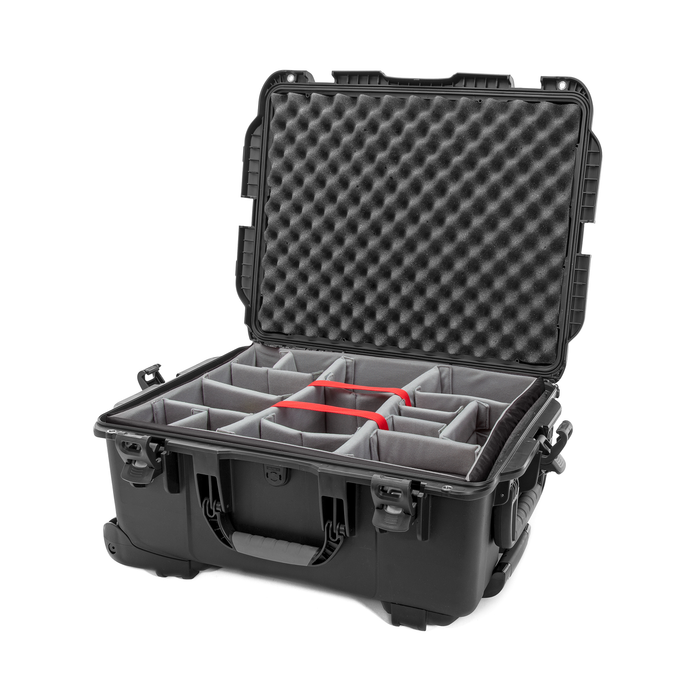 Nanuk 955 Wheeled Protective Case with Padded Dividers & Lid Foam - Black