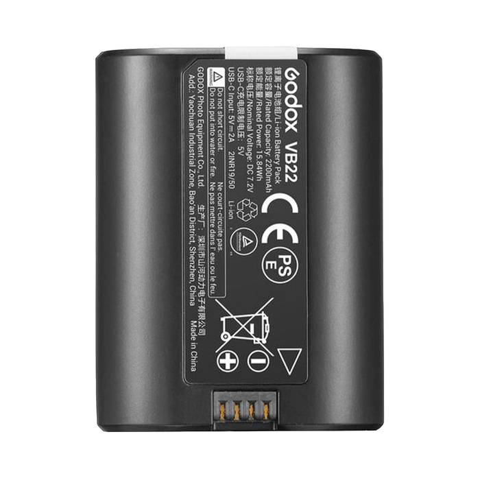 Godox VB22 Battery with USB-C Charging for Select Camera Flashes