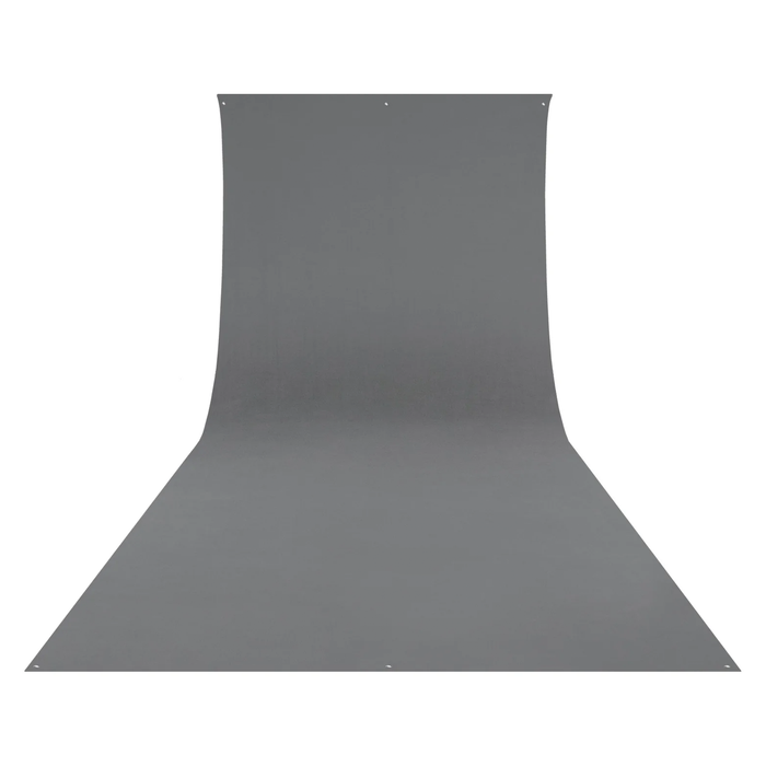 Westcott Wrinkle-Resistant Backdrop, 9' x 20' - Neutral Gray
