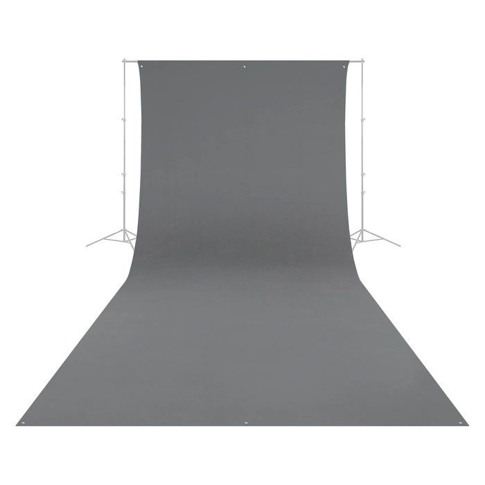 Westcott Wrinkle-Resistant Backdrop, 9' x 20' - Neutral Gray