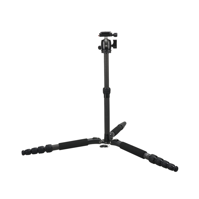 Sirui T-025SK Carbon Fiber Travel Tripod with B-00K Ball Head - Black