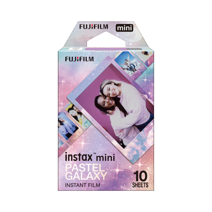 Fujifilm Instax Mini Instant Film, Pastel Galaxy Frame - 10 Exposures
