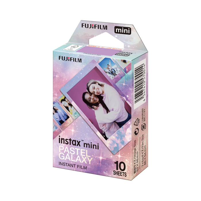 Fujifilm Instax Mini Instant Film, Pastel Galaxy Frame - 10 Exposures