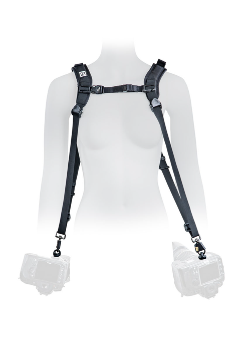 BlackRapid Double X Slim eXtra Comfort Double Camera Sling - Black