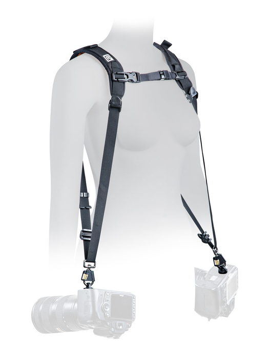 BlackRapid Double X Slim eXtra Comfort Double Camera Sling - Black