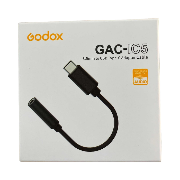 Godox 3.5mm TRRS to USB Type-C Audio Adapter