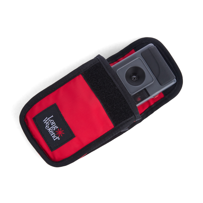 Long Weekend Point and Shoot Camera Pouch - Chili Red