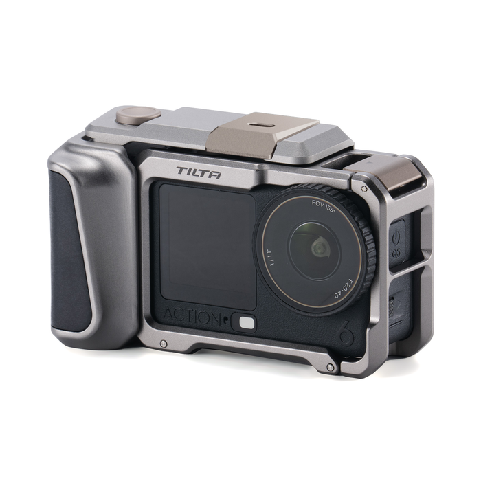Tilta Full Camera Cage with Street Snap Accessory Kit for DJI Osmo Action 6 - Titanium Gray