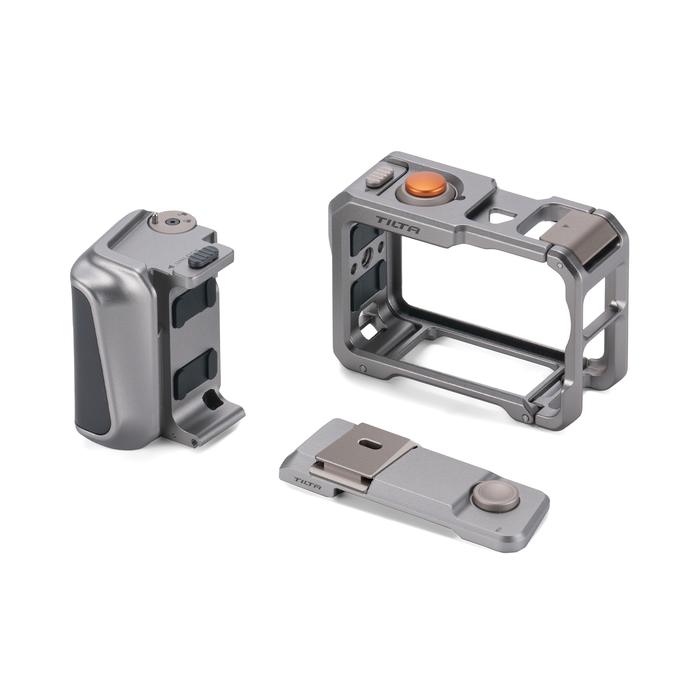 Tilta Full Camera Cage with Street Snap Accessory Kit for DJI Osmo Action 6 - Titanium Gray