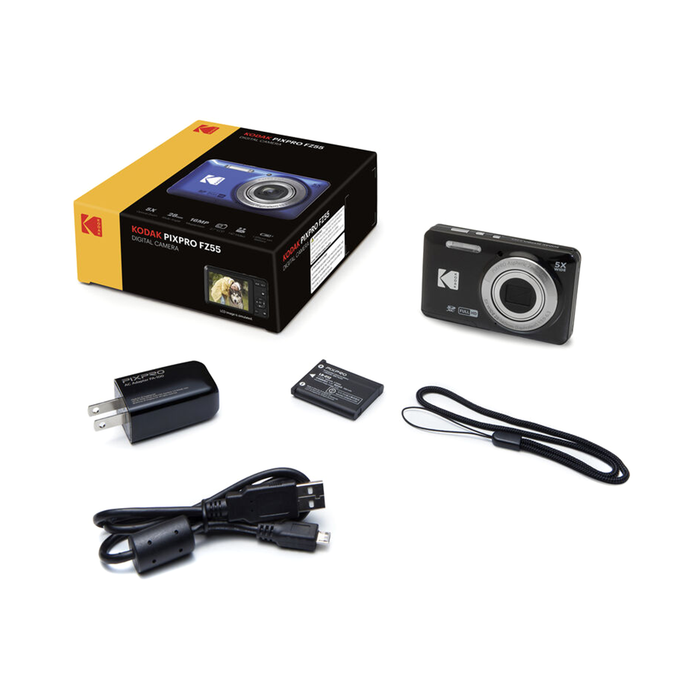 Kodak PIXPRO FZ55 Compact Digital Camera - Black
