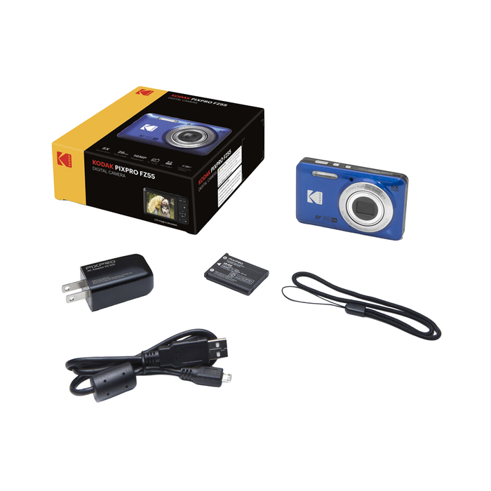 Kodak PIXPRO FZ55 Compact Digital Camera - Blue
