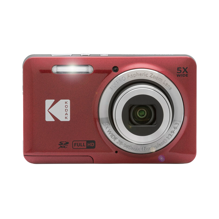 Kodak PIXPRO FZ55 Compact Digital Camera - Red