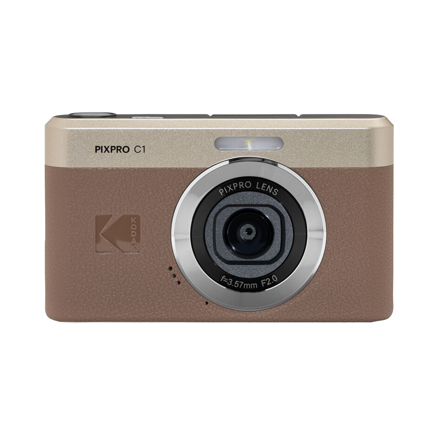 Kodak PIXPRO C1 Compact Digital Camera - Brown — Glazer's Camera