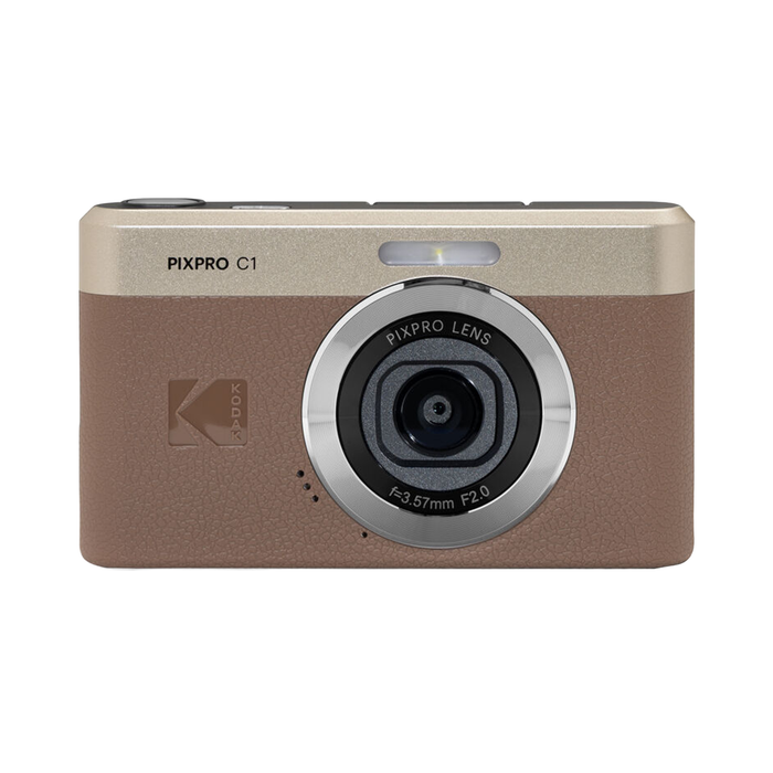 Kodak PIXPRO C1 Compact Digital Camera - Brown — Glazer's Camera Kodak PIXPRO C1 Compact Digital Camera - Brown — Glazer's Camera