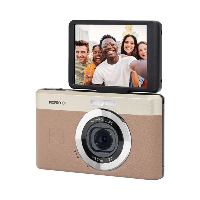 Kodak PIXPRO C1 Compact Digital Camera - Brown