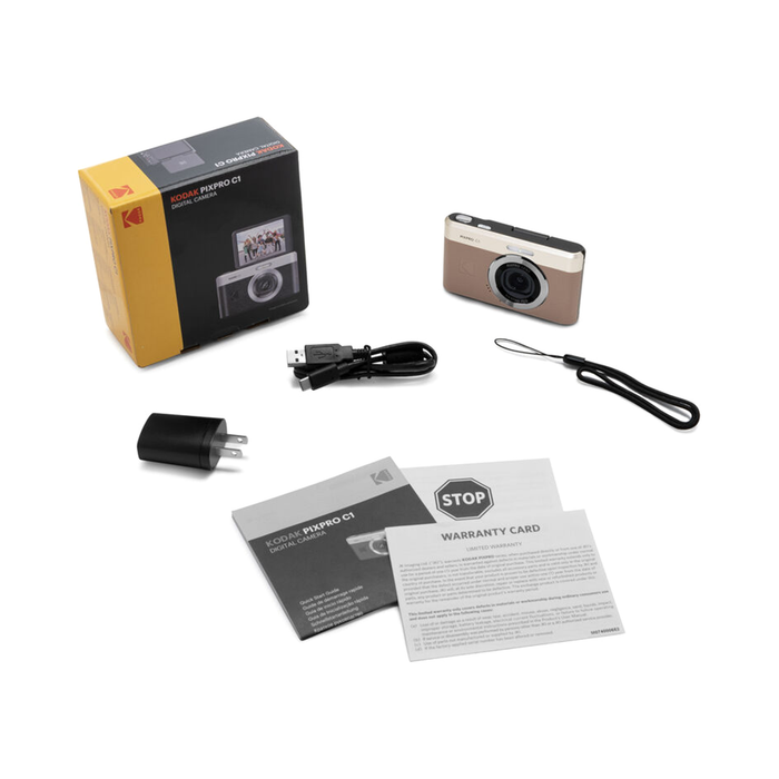 Kodak PIXPRO C1 Compact Digital Camera - Brown