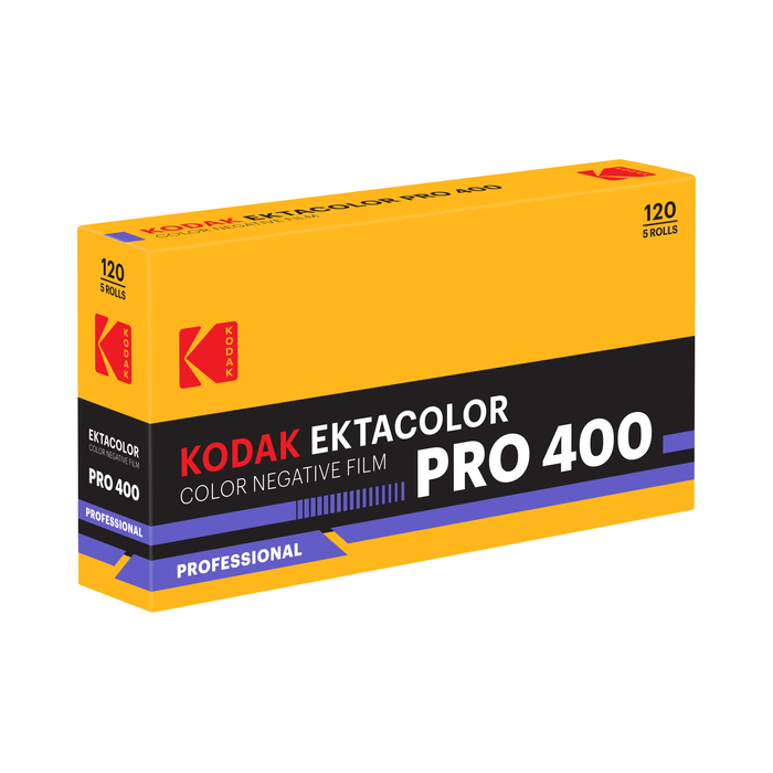 Kodak Eastman Professional EKTACOLOR PRO 400 Color Negative - 120 Film, 5 Pack