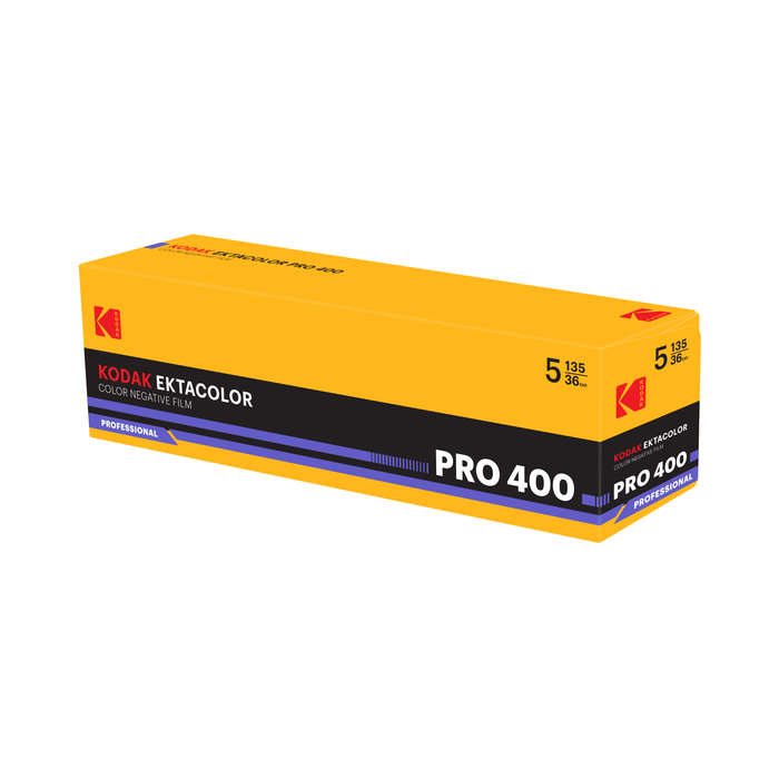 Kodak Eastman Professional EKTACOLOR PRO 400 Color Negative - 35mm Film, 36 Exposures, 5 Pack