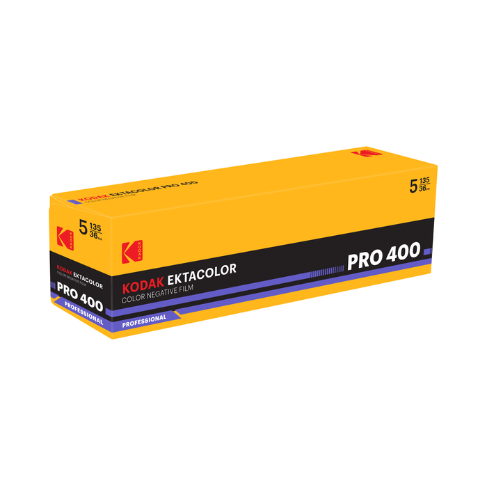 Kodak Eastman Professional EKTACOLOR PRO 400 Color Negative - 35mm Film, 36 Exposures, 5 Pack
