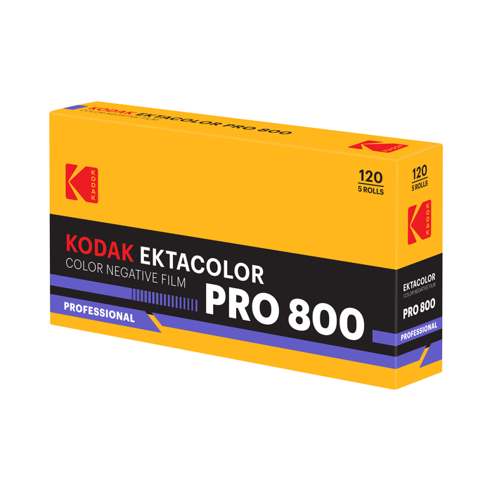 Kodak Eastman Professional EKTACOLOR PRO 800 Color Negative - 120 Film, 5 Pack
