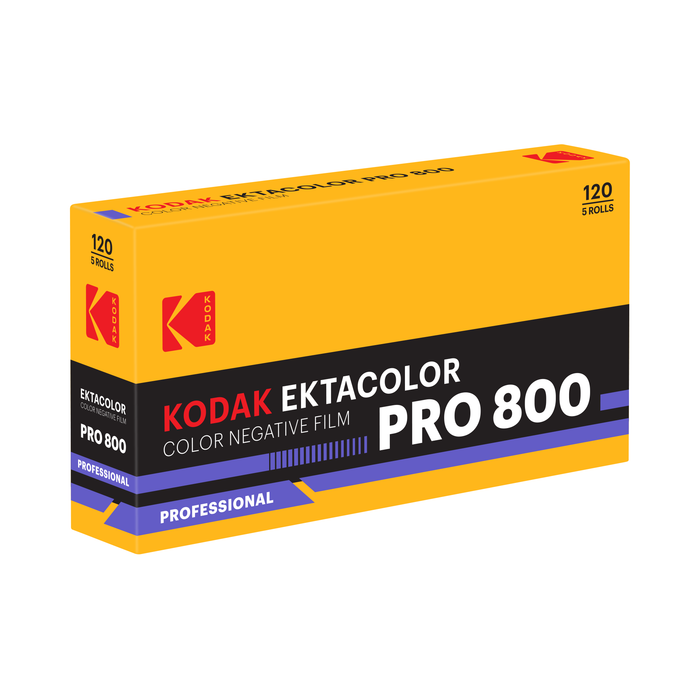 Kodak Eastman Professional EKTACOLOR PRO 800 Color Negative - 120 Film, 5 Pack