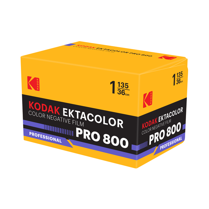 Kodak Eastman Professional EKTACOLOR PRO 800 Color Negative - 35mm Film, 36 Exposures, Single Roll