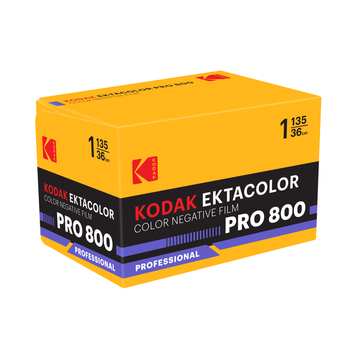 Kodak Eastman Professional EKTACOLOR PRO 800 Color Negative - 35mm Film, 36 Exposures, Single Roll