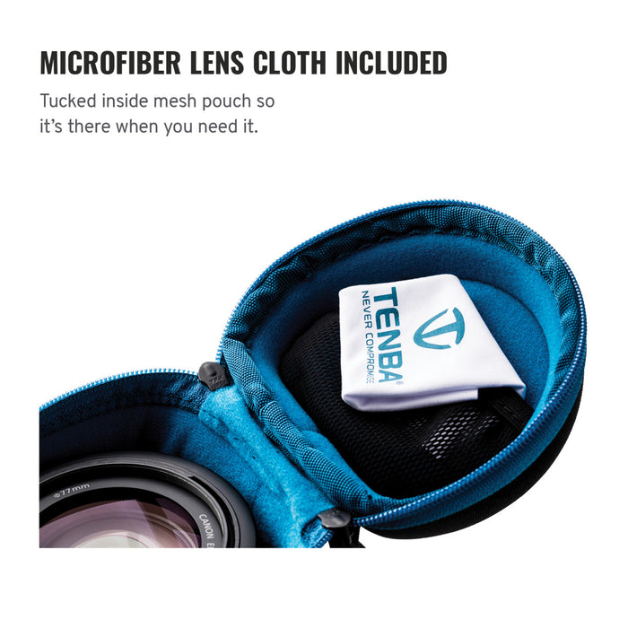 Tenba Soft Molded EVA Lens Capsule with Extra Padding, 3.5 x 3.5" - Black