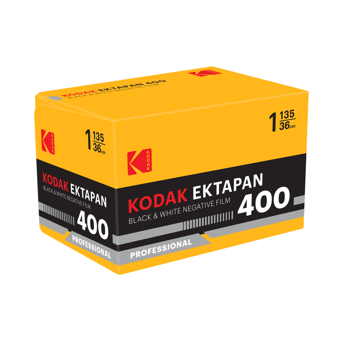 Kodak Eastman Professional EKTAPAN 400 Black & White Negative - 35mm Film, 36 Exposures, Single Roll