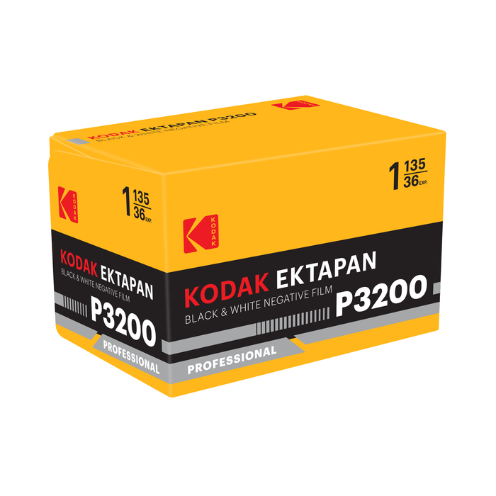 Kodak Eastman Professional EKTAPAN P3200 Black & White Negative - 35mm Film, 36 Exposures, Single Roll